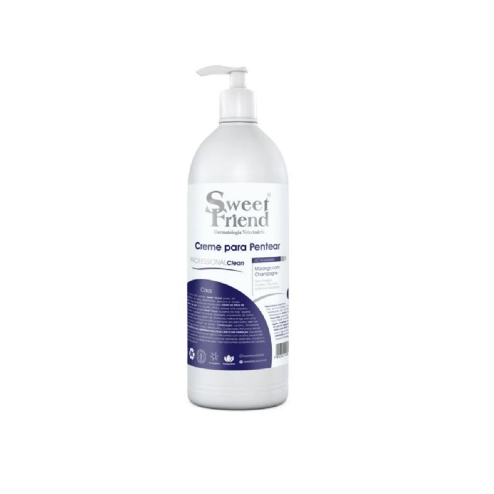 CREME PARA PENTEAR PROFESSIONAL CLEAN - 1L (MORANGO C/CHAMPAGNE)