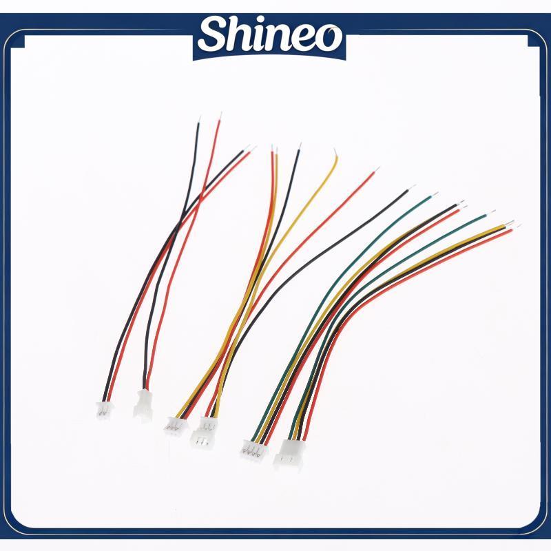 SHINE Mini Micro JST Conector Cabo 1.25mm 10 Pçs Conjunto 2 3 4 5 6 Pinos Macho Fêmea Plug Fácil Fiação Para Iluminação