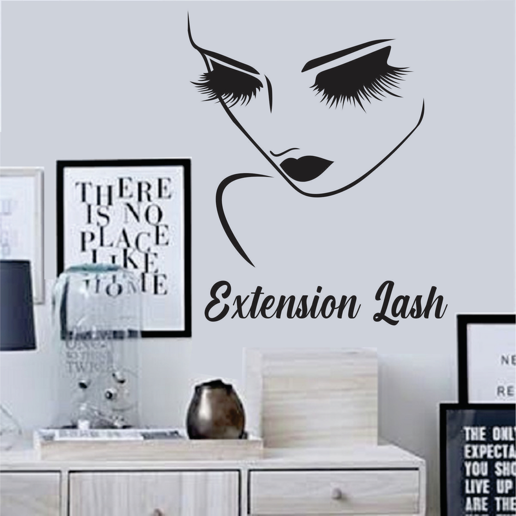 Adesivo de parede Cílios - Salão de Beleza - Extension Lash