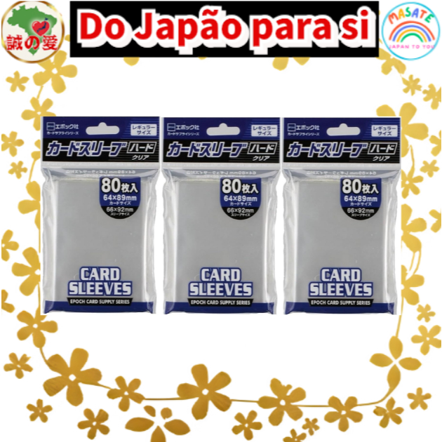 EPOCH Trading Card Sleeves Regular Size Clear Hard Protector 64x89mm 【Do Japão para você】