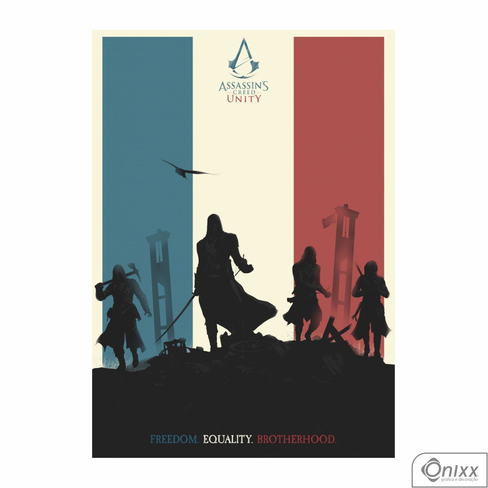 Pôster Adesivo Assassin's Creed unity 30x42cm