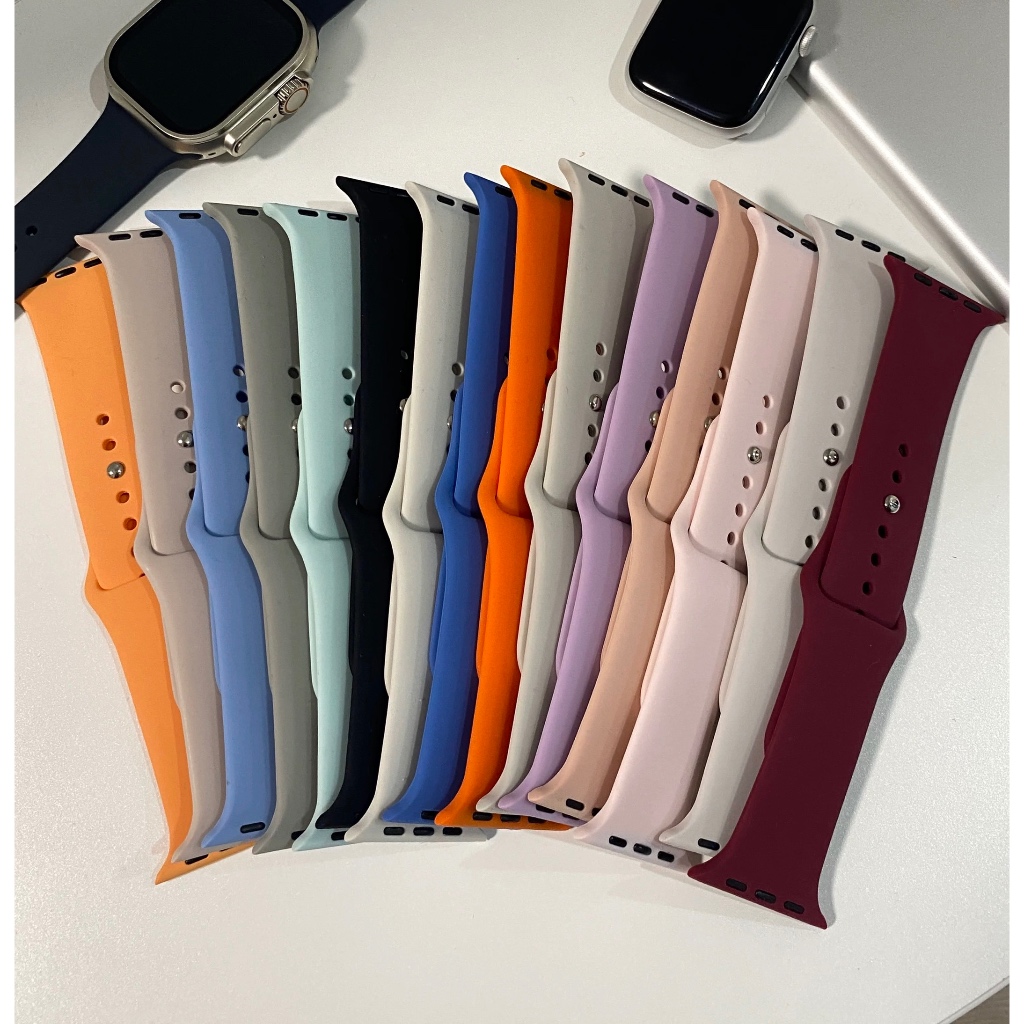 ALUBEN Pulseira smart Watch Silicone Compatível Relógio 38mm/40mm/41mm 42mm/44mm/45mm/49mm