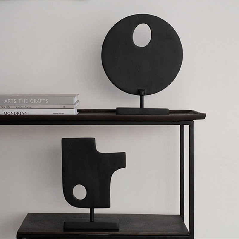 Simple modern geometric abstract decorative set for model homes, sales offices, living rooms, study rooms, soft decorati