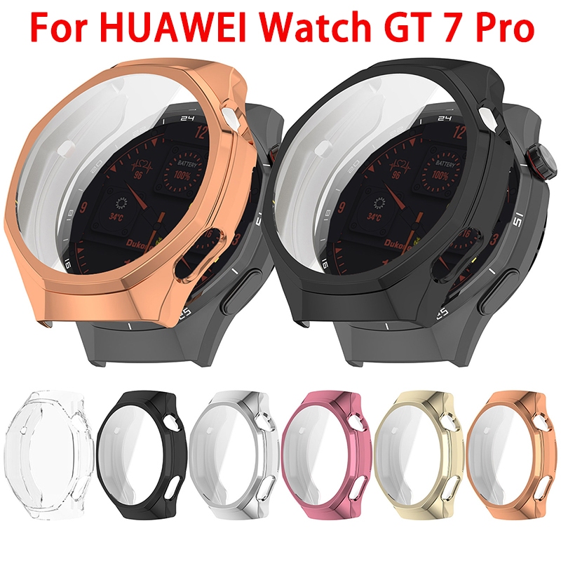 Capa Protetora Completa Para Huawei Watch GT 7 Pro 46mm De Tela TPU Shell Bumper