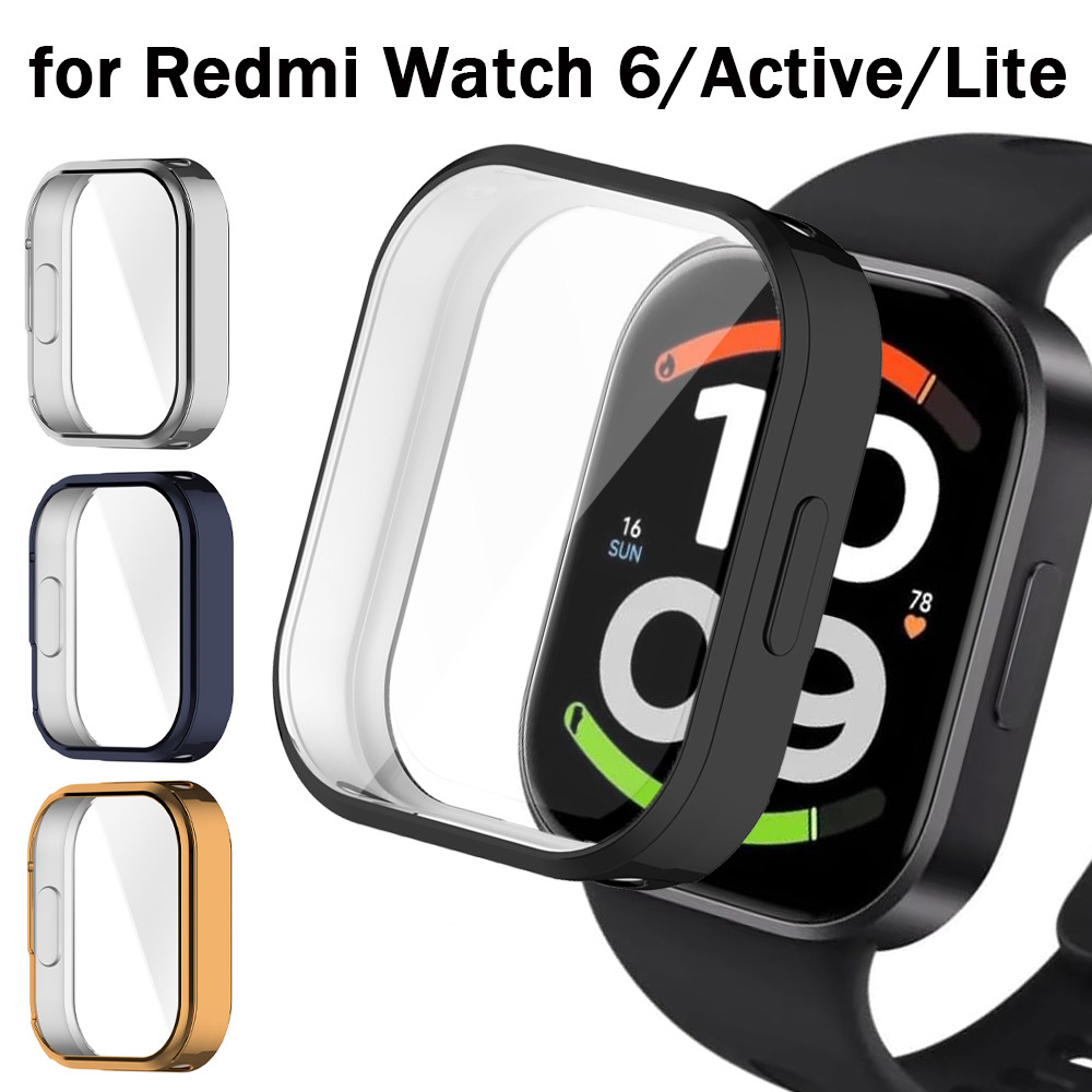 Protetor De Tela Para Redmi Watch 6/6 Active Lite Smartwatch Soft TPU Cobertura Bumper Shell