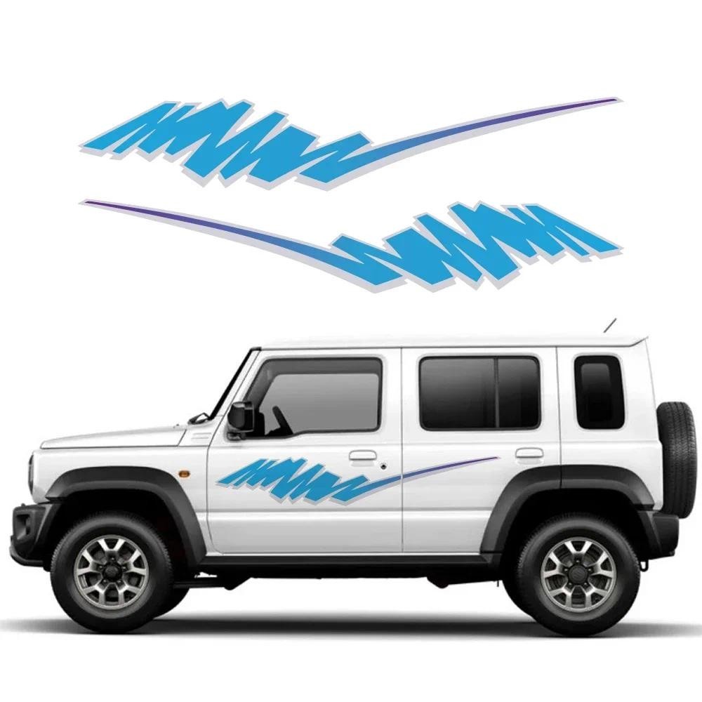 Adesivos De Carro Para SUZUKI JIMNY XL WAGON JC74 4 Portas 2023-24 Kit Decalque Lateral Da Porta Automática Filme Vinil