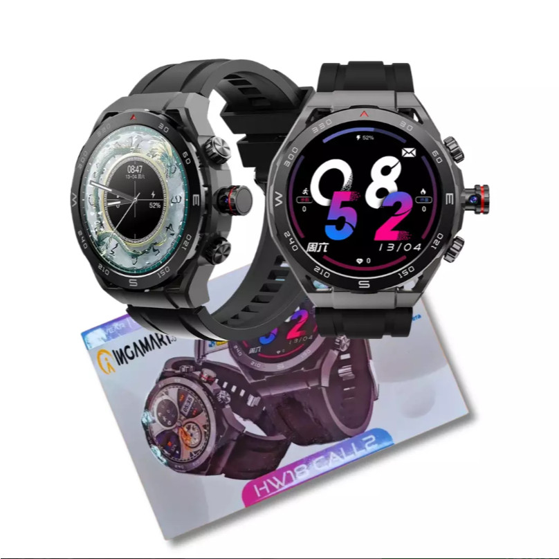 Smartwatch Howear HW18 Call 2 - 5G Chip 64GB Android Tela AMOLED Câmera Wi-Fi Play Store GPS Relógio Celular - PRETO Nov