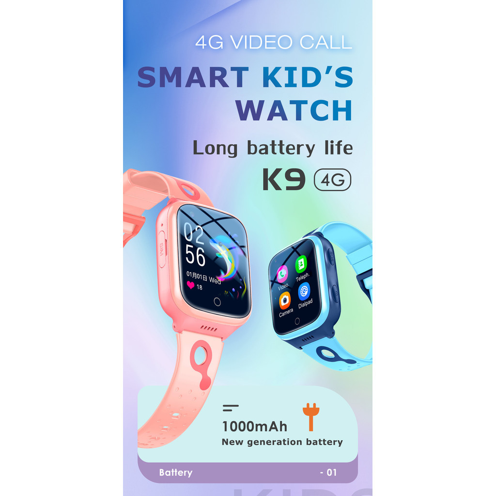 4G Smart Children Phone Watch GPS Posicionamento Foto Chamada de Vídeo Presente de Aniversário K9H