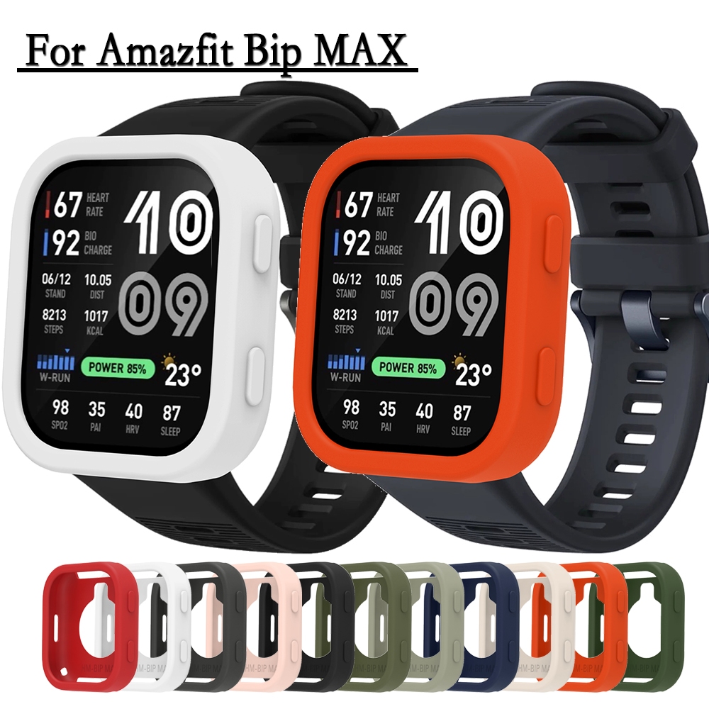Capa De Silicone Para Amazfit Bip MAX Relógio Protetora Colorida Decoração Quadro Escudo Huami