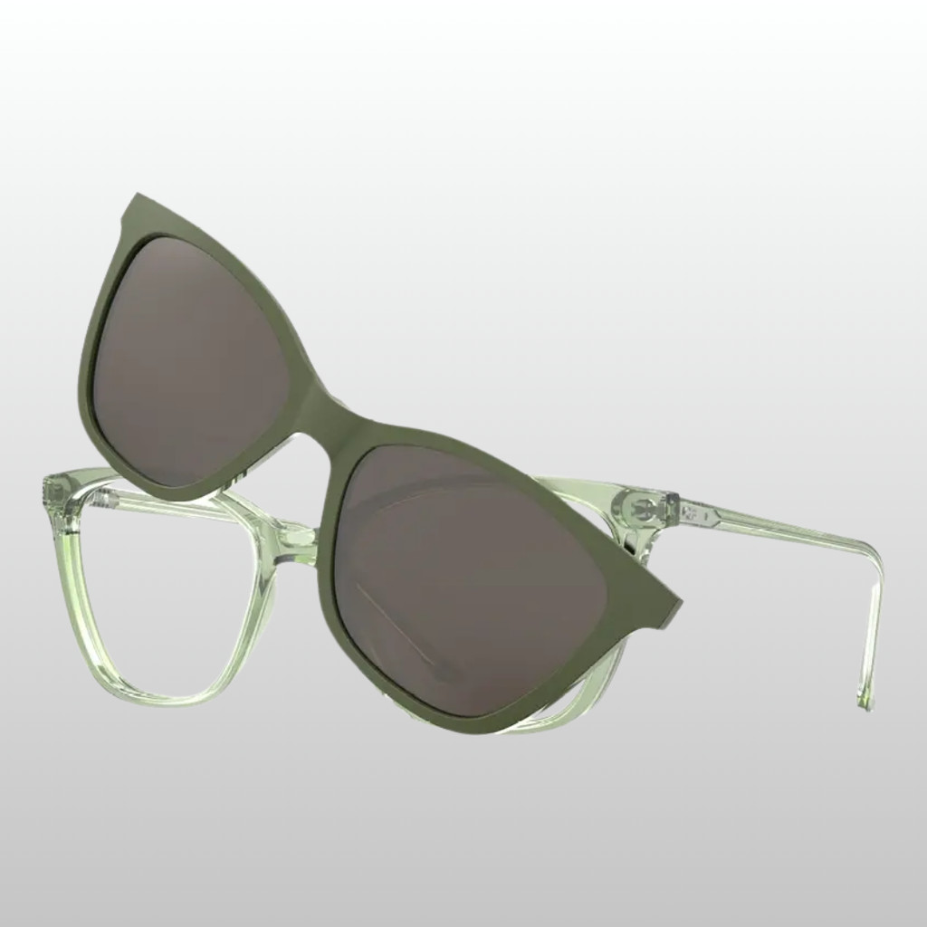 Óculos Casual HB Switch 0385 Light Avocado Solid Polarized Brown (TAC)