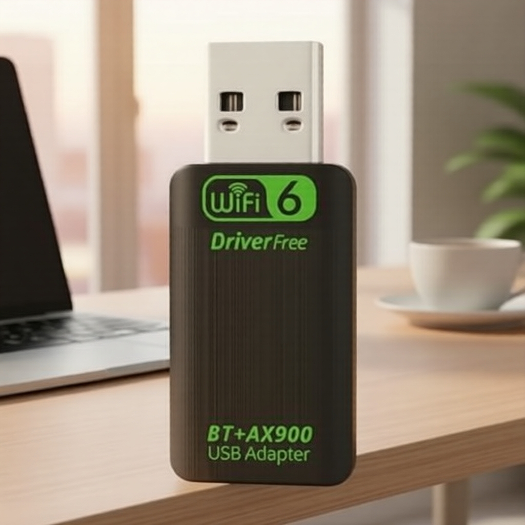 Dongle USB WiFi6 AX900 2,4/5 GHz, Bluetooth 5.4, sem necessidade de driver, para Windows 10/11
