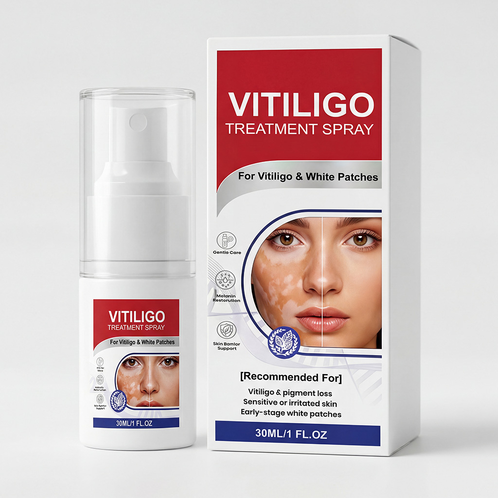 Spray de Pigmento Profissional Dedicado 30 ml com Carbômero e Arginina – Para Vitiligo e Manchas Brancas na Barreira da