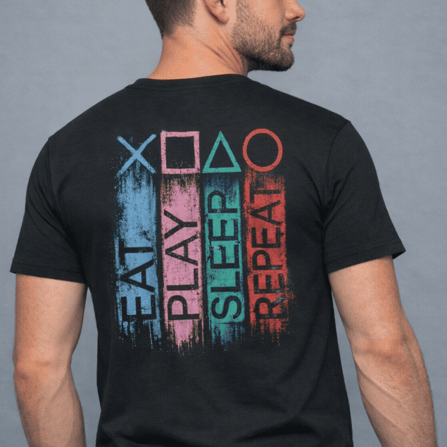 Camiseta Play Vídeo Game Game masculino feminino estampada jogos plus size algodão Jovem gamer 16