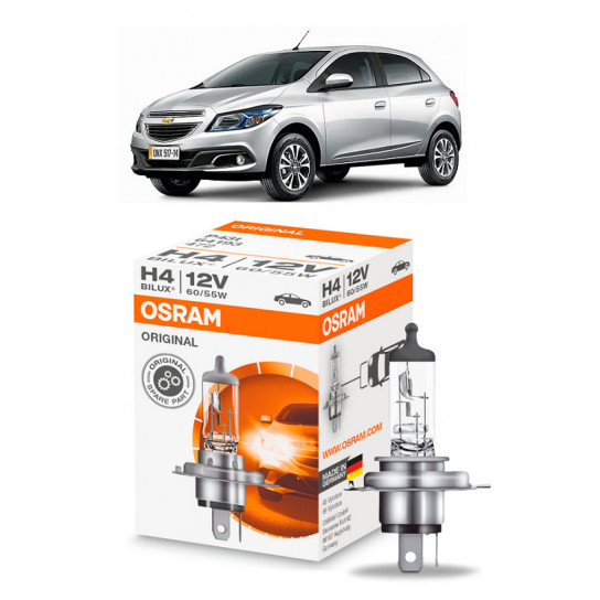 Lampada Farol Onix 2012 2013 2014 2015 2016 2017 2018 2019 2020 H4 Original Osram