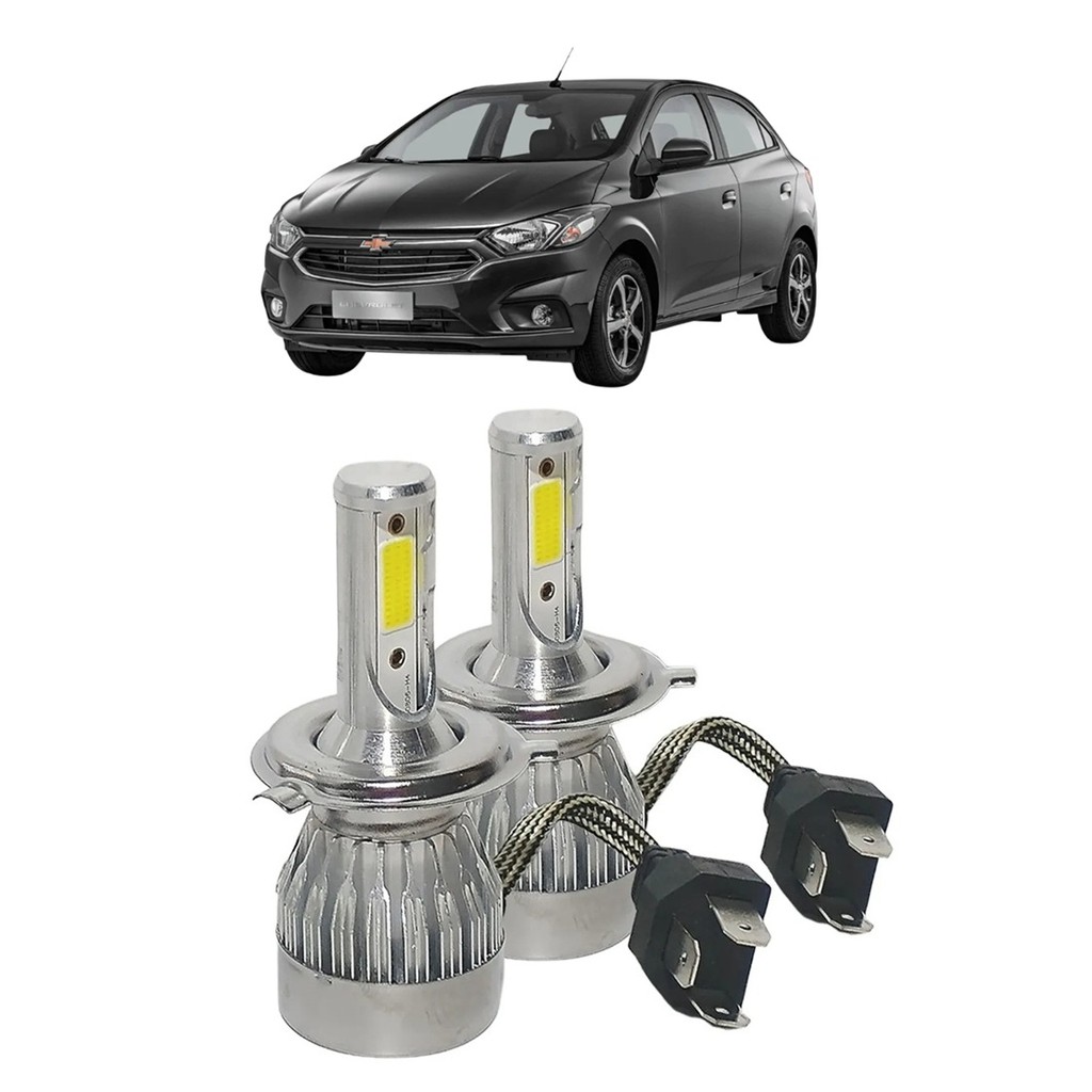 Par Lampadas Super LED Farol Onix 2012 2013 2014 2015 2016 2017 2018 2019 2020 6000k H4