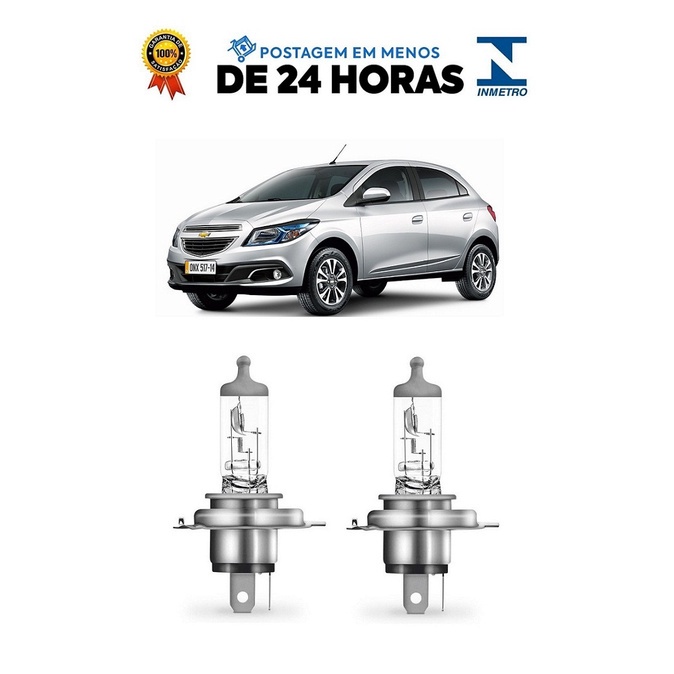 Par Lampadas Farol Onix 2012 2013 2014 2015 2016 2017 2018 2019 2020 H4