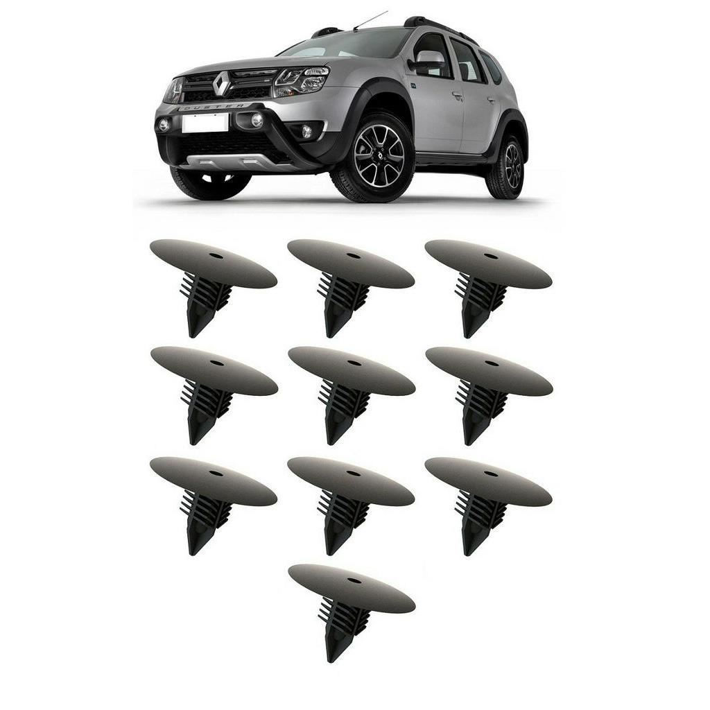 Kit 10 Grampo Presilha do Parabarro Duster 2011 2012 2013 2014 2015 2016 2017 2018 2019 2020