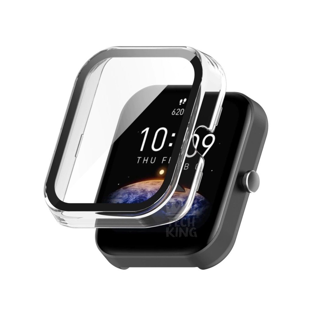 Capa case acrílico com tela de vidro amazfit bip 3 (A2172)