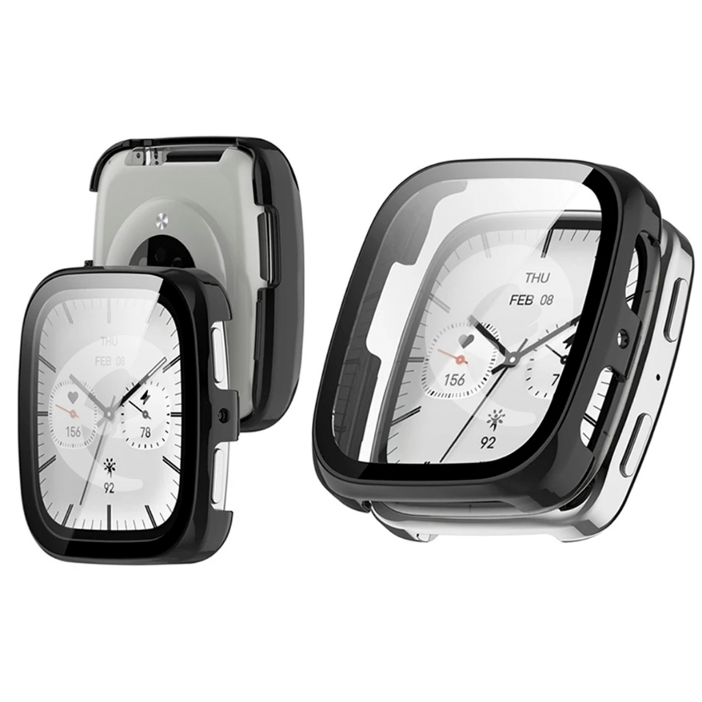 Case para Amazfit Active 2 SQUARE de silicone colorida capinha protetora resistente