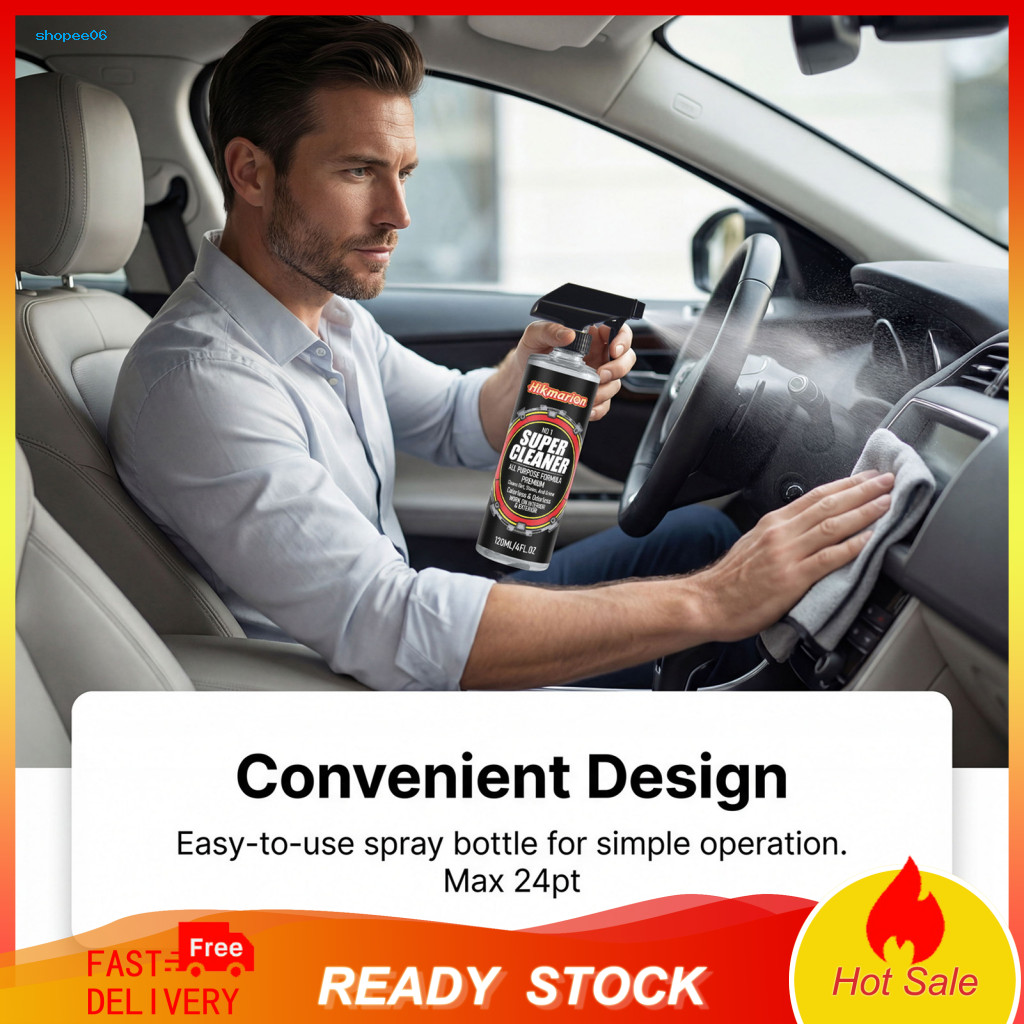Car Spray Scratch Protection for Cleaner Upholstery Stain Remover for Seats Dashboard Foam Auto Detailing Care Freshens