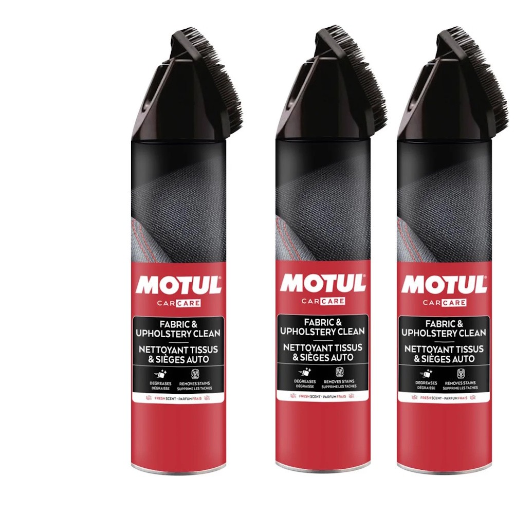 KIT MOTUL CAR CARE FABRIC & UPHOLSTERY CLEAN 500ML - 3 UND