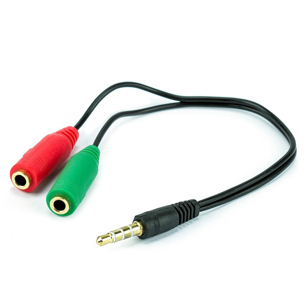 ADAPTADOR Y FONE MAIS MICROFONE P2 (P3) MACHO X 2 P2 FÊMEA