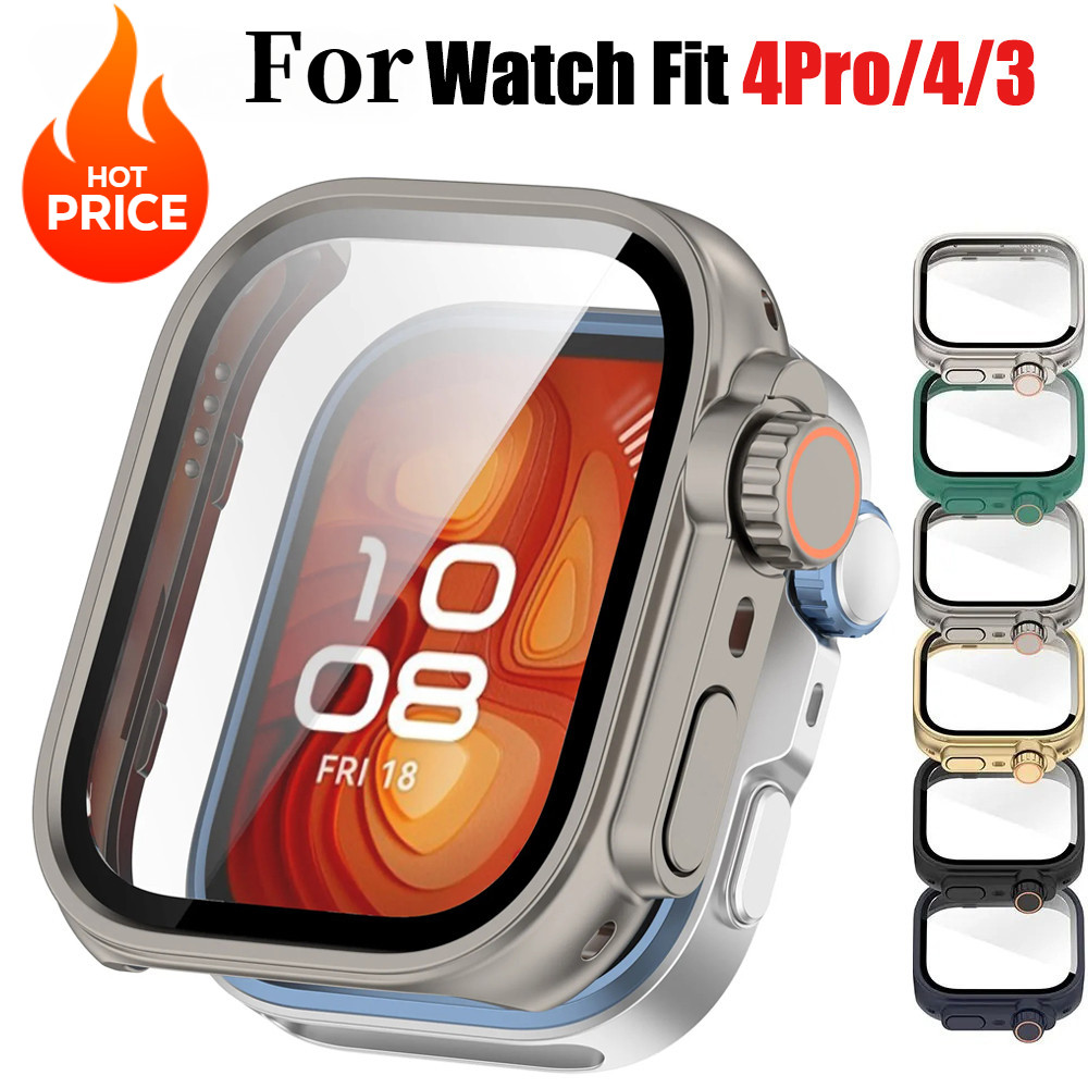 Capa De Relógio Para Huawei Watch Fit 4Pro/4/3 Protetor De Tela + Vidro Fit4 Pro