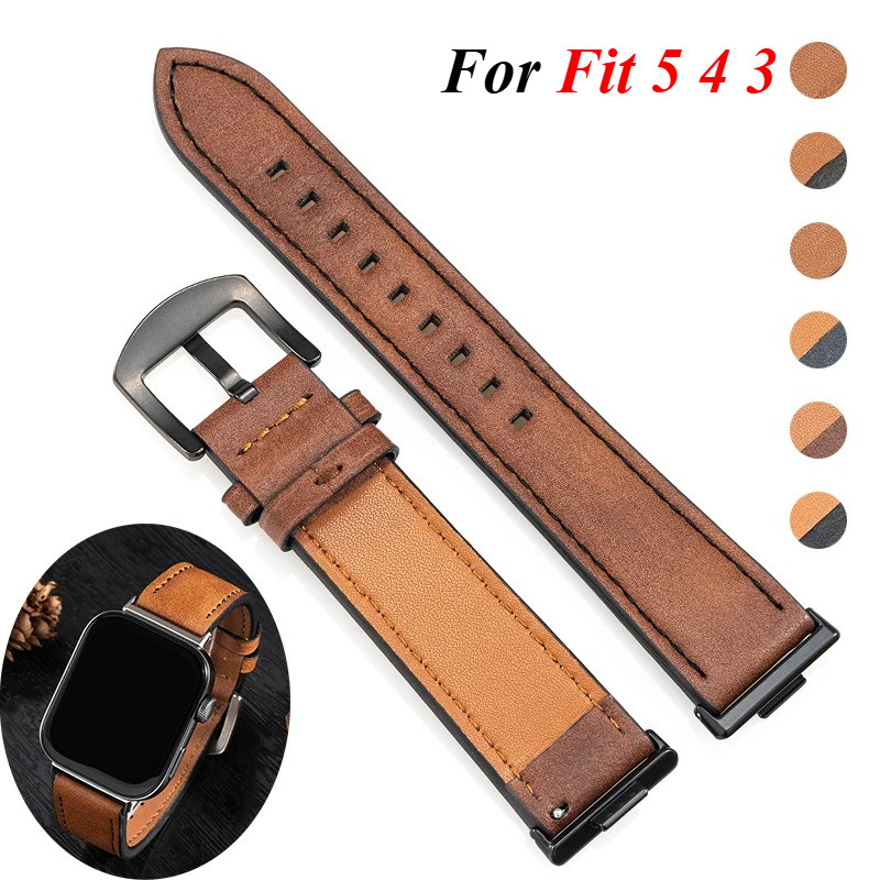 Pulseira De Couro Para Huawei Watch Fit 5 5Pro Banda Esporte 3 fit4 Correa Acessórios