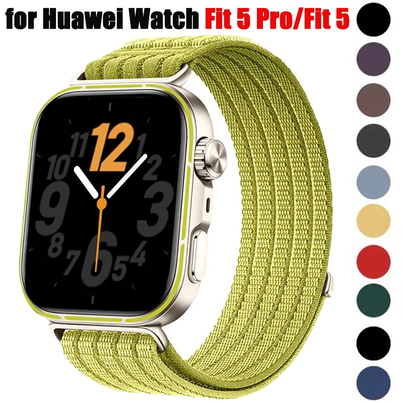 Pulseira De Nylon Compatível Com Huawei Watch Fit 5 Pro/4 Fit4/3 Esportiva Respirável
