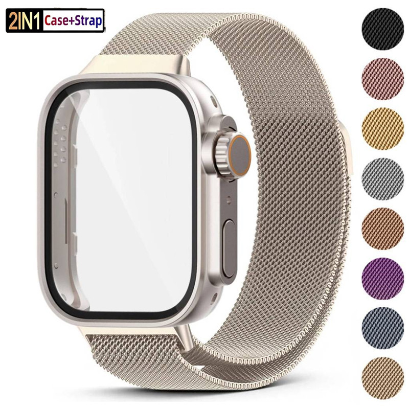 Mudança Para Ultra Caso + Laço De Metal Huawei Relógio Ajuste 5 5Pro Pulseira Magnética De Aço Inoxidável fit 3 fit4 4Pr