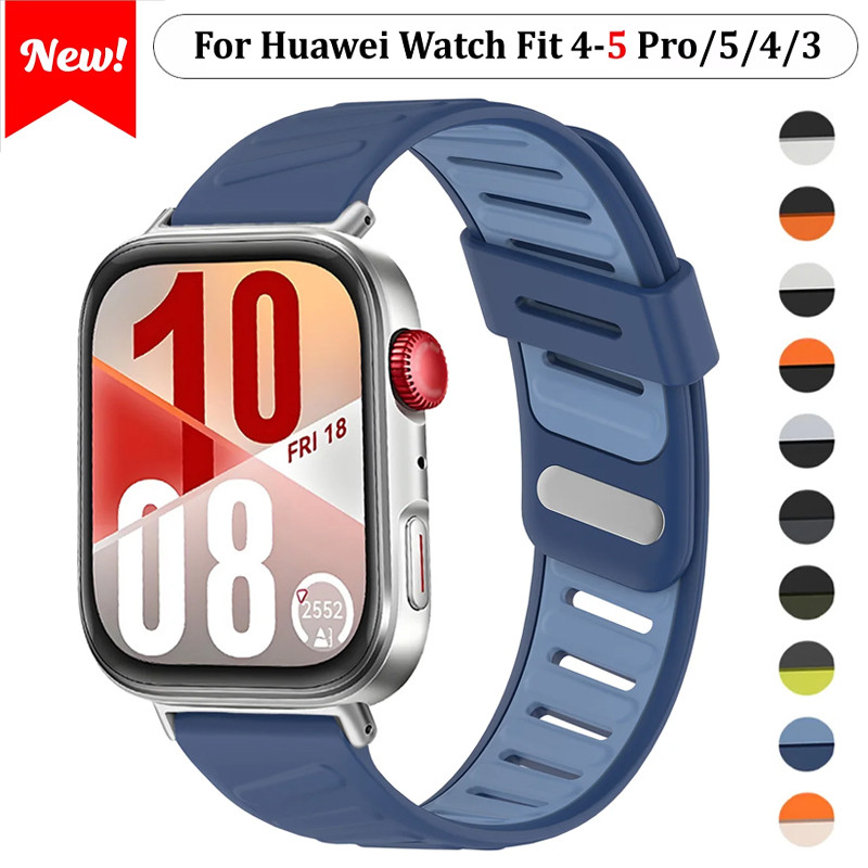 Pulseira De silicone Esportiva Para HUAWEI WATCH Fit 5 Fit5 Pro , 3 4 Fit4 Acessórios De