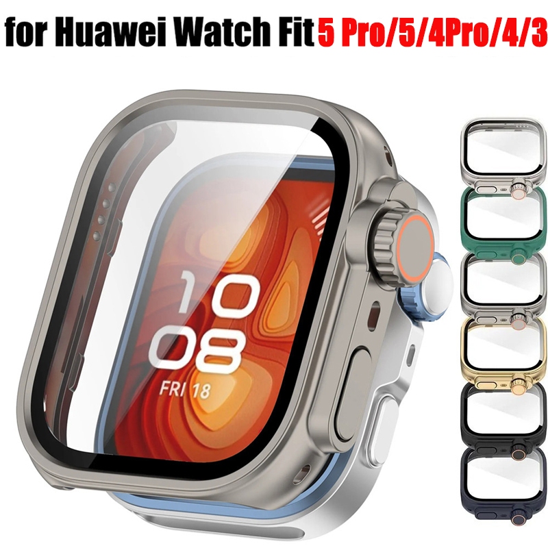 Mudança Para Ultra Caso Huawei Watch Fit 5Pro/5 Protetor De Tela Escudo + Vidro Fit4 Pro/4/3 Atualização