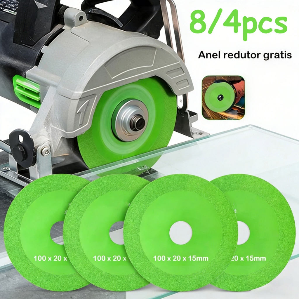 1/2/3/4/8/conjunto de peças Cutting Disc for Cutting Glass Floor Mirror Ceramic Porcelain Home Renovation Various Mate