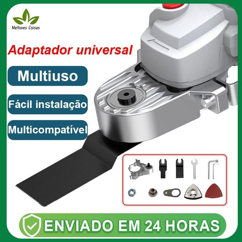 Multifunction Oscillating Angle Grinder Adapter M14 and 9 Thread Accessories Cutting Disc Sandpaper and Scraper with Com