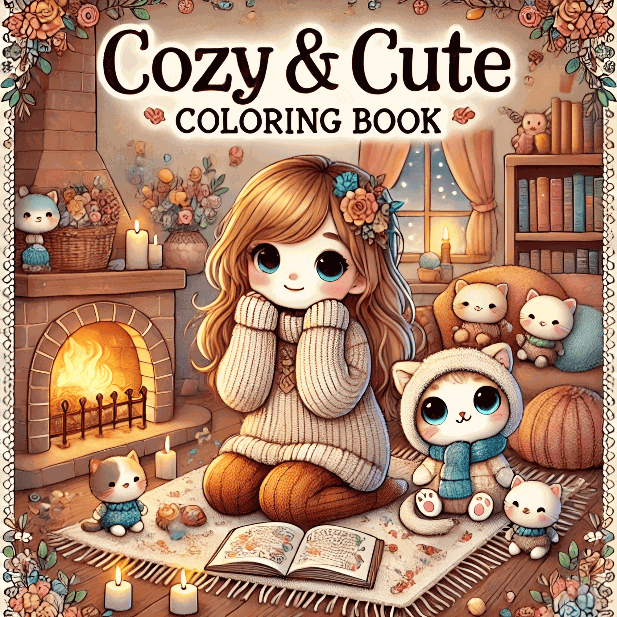 Cozy y cute coloring book