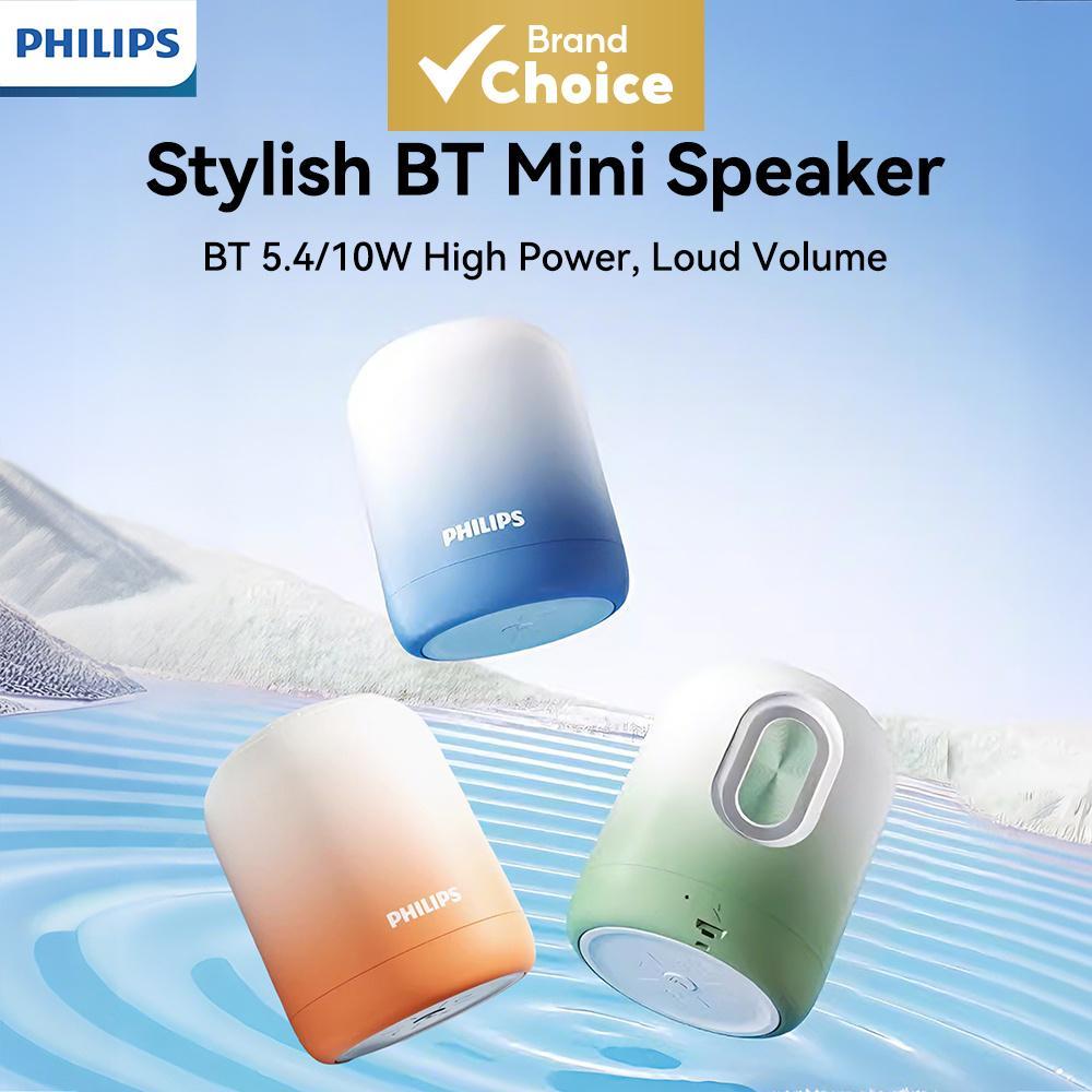 Philips Portátil Mini Alto-Falante Bluetooth 10W 52mm Driver TWS Som Estéreo