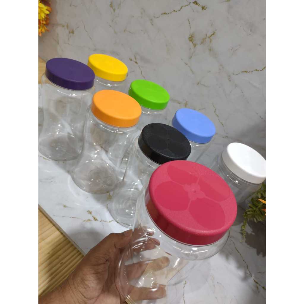 Kit 3 Potes Multiuso 1500ml PET Super Reforçado c/Tampas Coloridas G1030 Galvanotek
