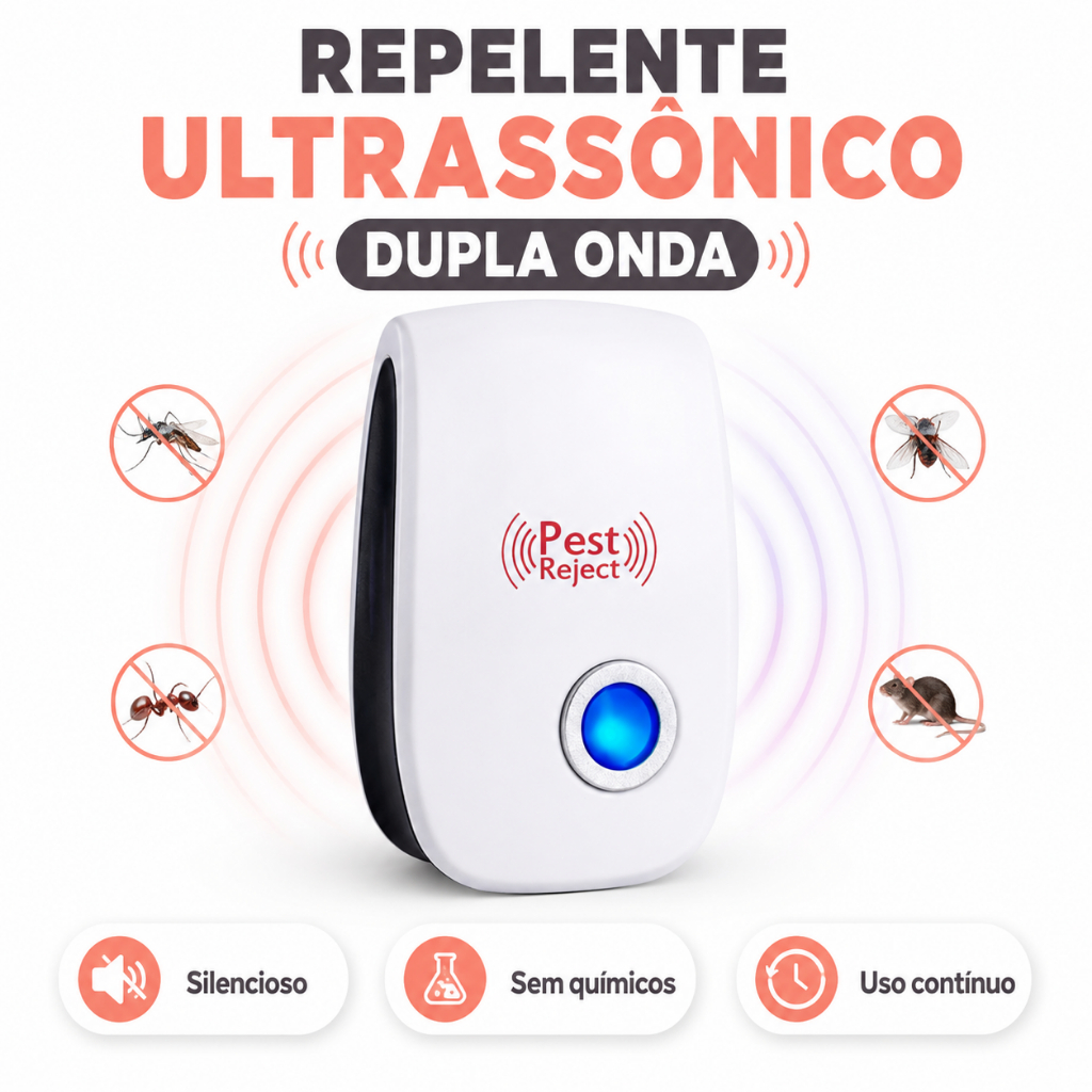 Ultrasonic Electronic Repeller, Dual Voltage, for Indoor Use.
