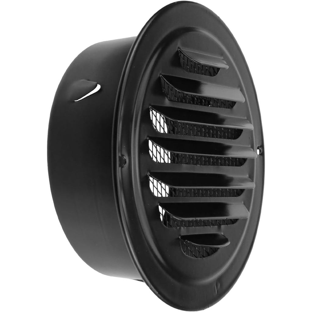 Antrader 5 inch 304 Stainless Steel Air Vents,Louvered Grille Cover,Vent Flat Ducting Air Vent Wall,Outdoor with Bu