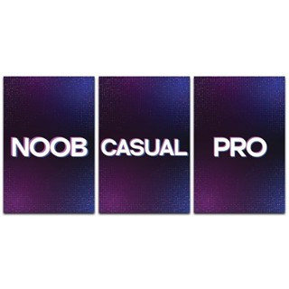 Quadro Decorativo Noob Casual Pro Gamer Jogo Para Parede Quarto Decoração