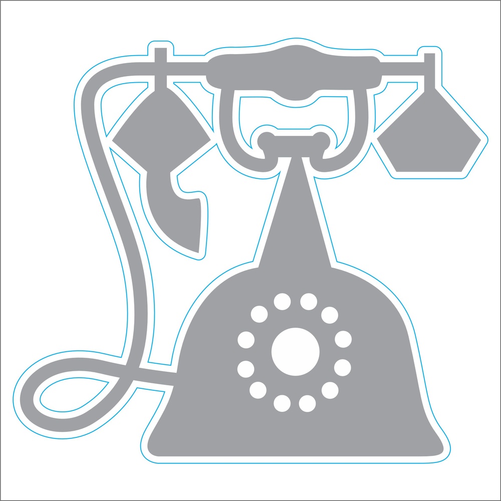 FACA DE CORTE TELEFONE ANTIGO
