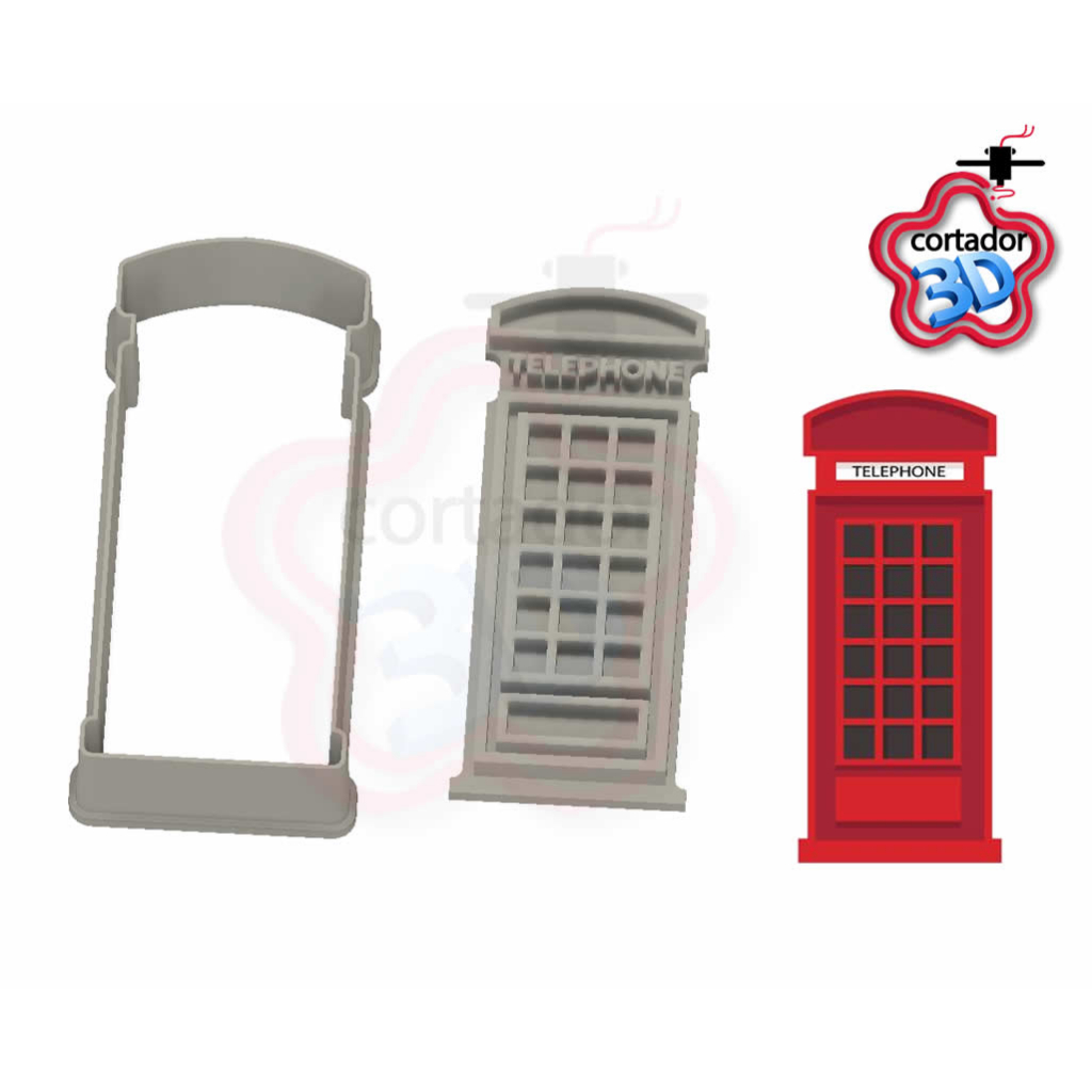 Telefone Londres cortador e marcador 5cm