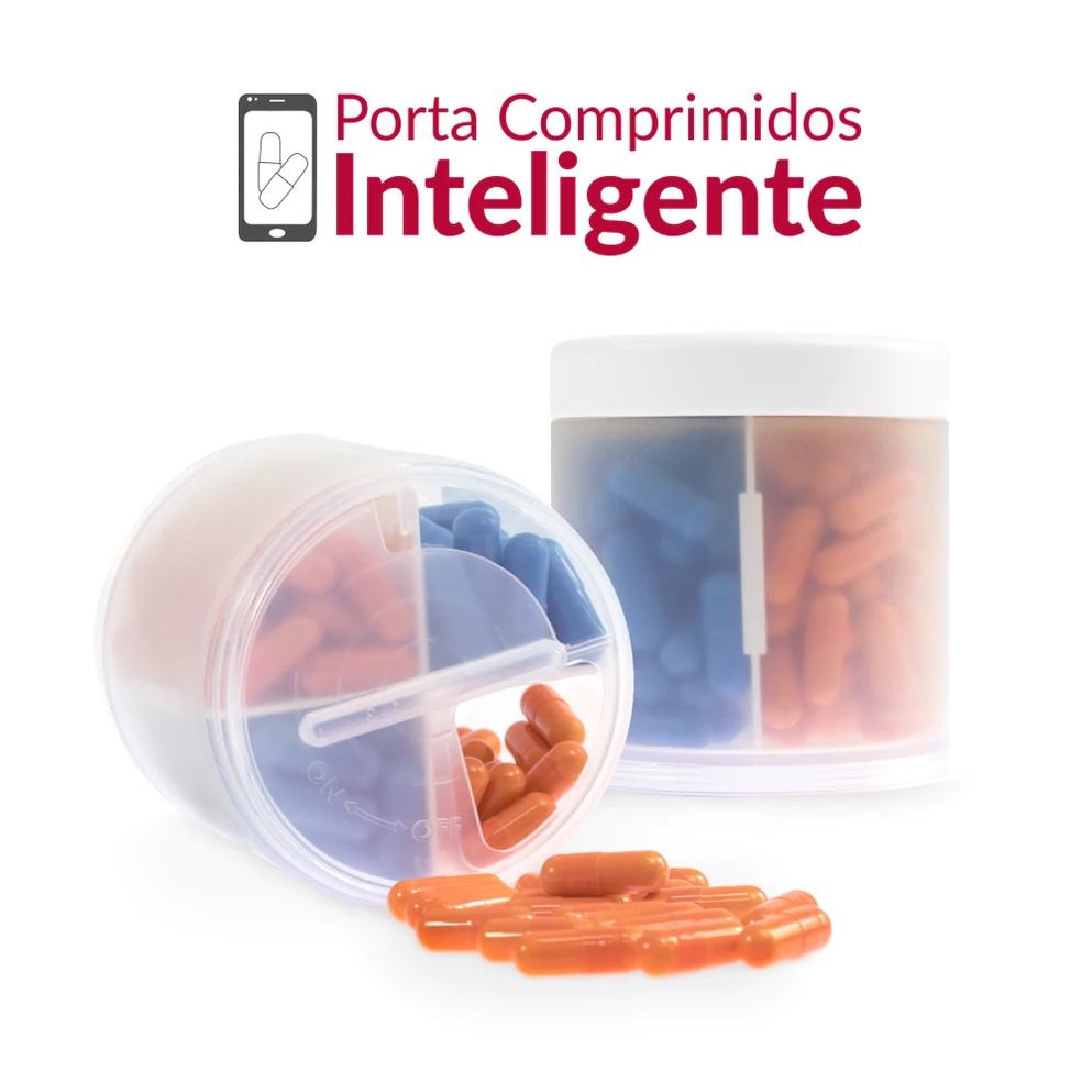 Kigi Porta Comprimidos e Suplementos Inteligente Com App de Aviso no Celular