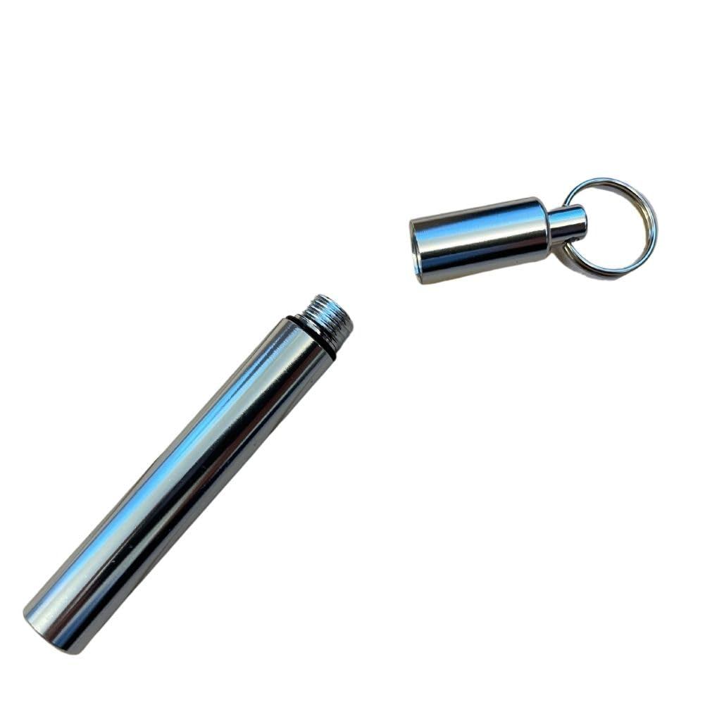 Metal case for refills, aluminum alloy, lead case, mechanical pencil refill, high-quality silver mechanical pencil lead.