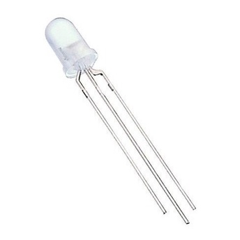 500 Peças Led 5mm Bicolor Vm/vd Catodo Transparente 3 Ter