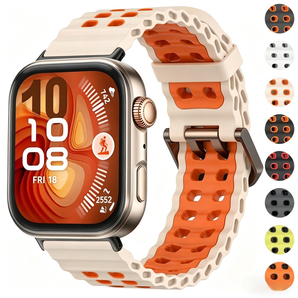 Pulseira De Silicone Esportiva Para Huawei Watch Fit 4 Pro , Respirável Correa Fit3 4 Fit5 5pro , Acessórios