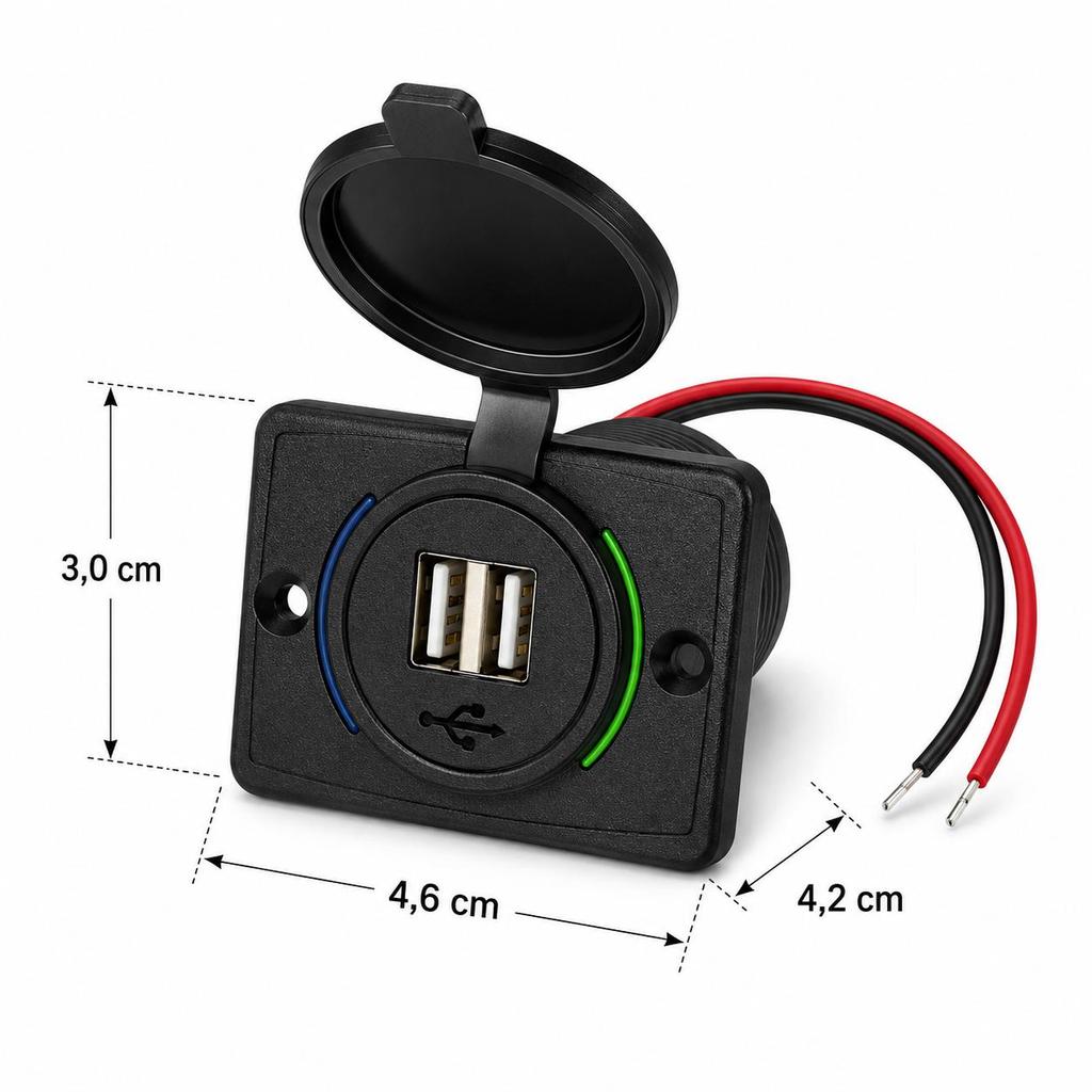 Carregador Automotivo USB Duplo VPL-3303 Homologado com 2 Portas USB-A para Smartphones Tablets e GPS