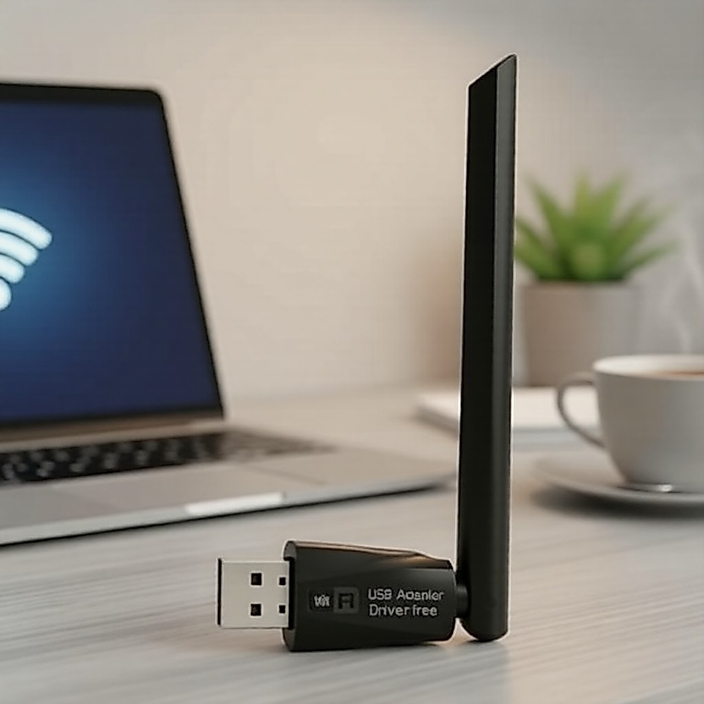 Dongle USB WiFi 6 de 2,4 GHz 600 Mbps, sem necessidade de driver, para PC e notebook