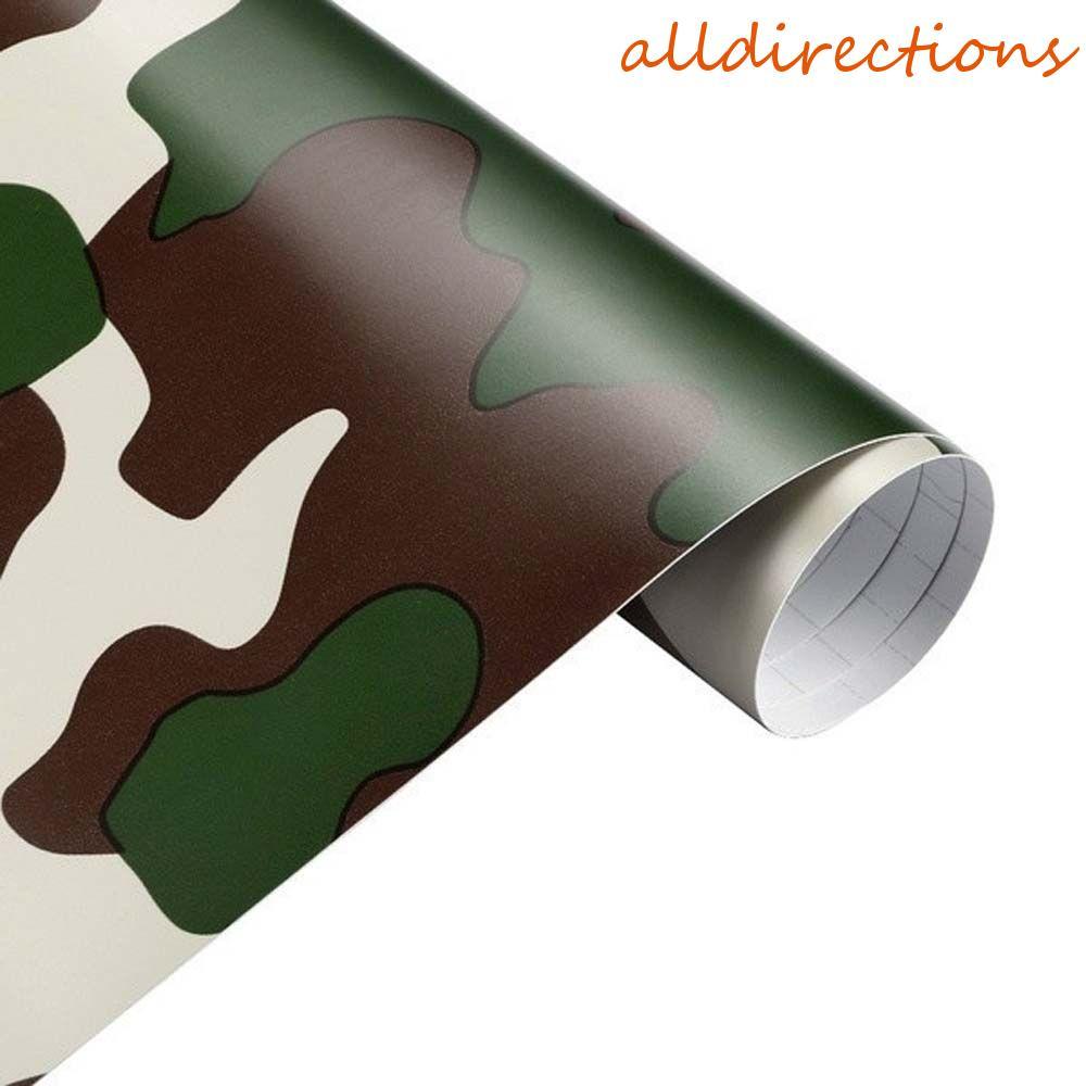 ALLDIRECTIONS Acessórios Externos De Carro Vinil PVC Verde Camo Auto Woodland Wrap Film