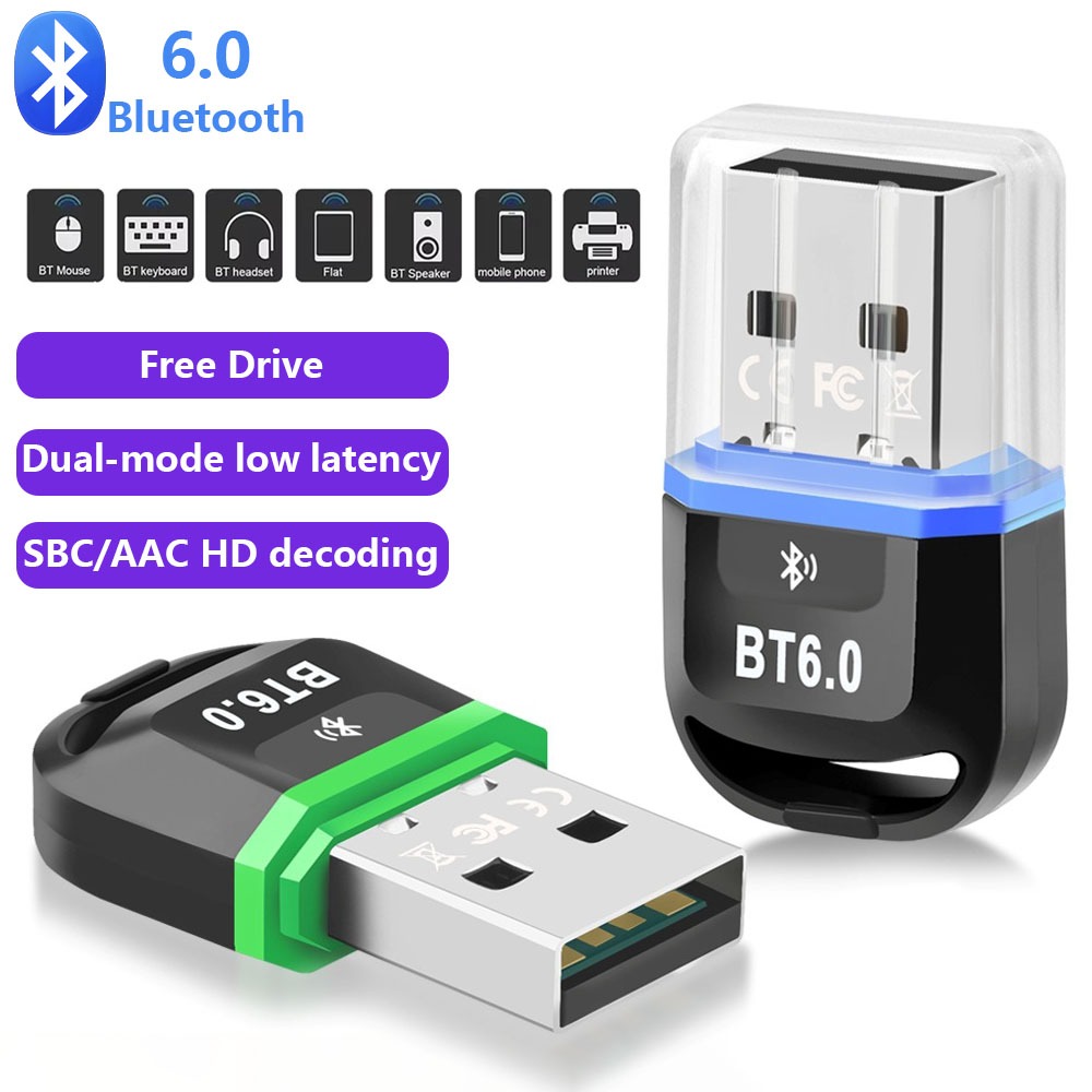Adaptador Dongle USB Bluetooth 5.4 Para Alto-Falante PC Sem Fio Mouse Música Receptor De Áudio Transmissor